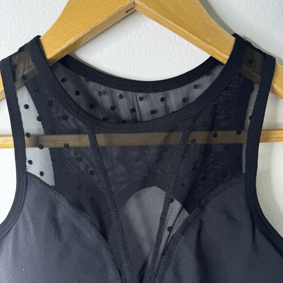 Beyond Yoga Polka Dot Mesh Converged Yoga Bralette Bra Black Sz Small NWT - Picture 8 of 10